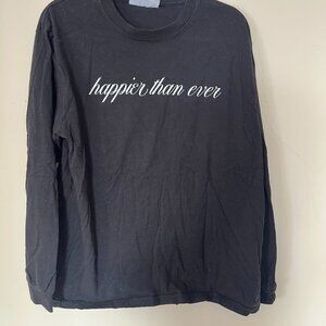 Billie Eilish band shirt from Happier Than Ever